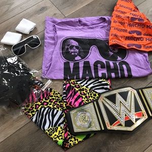Men’s wrestling Macho Man Halloween costume